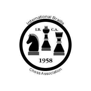 IBCA Round Logo (Black Knight, King & Queen on white background. IBCA above & 1958 below)